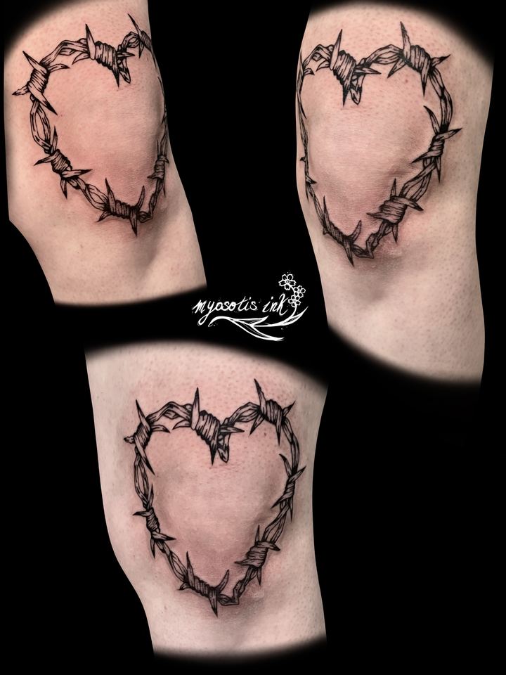 Tattoo von Luca: Herzen aus Dornenranken