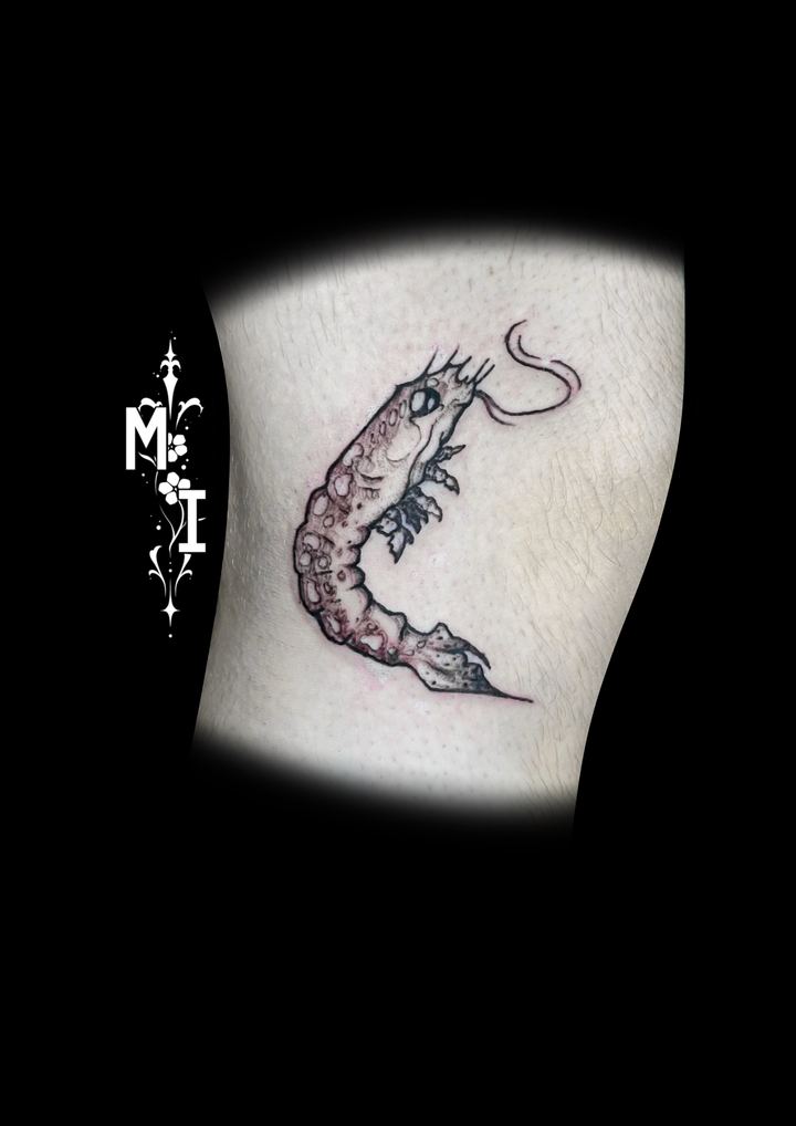 Tattoo von Luca: Garnele