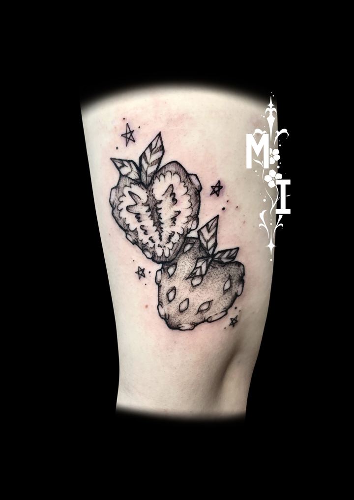 Tattoo von Luca: Früchte mit Sternen